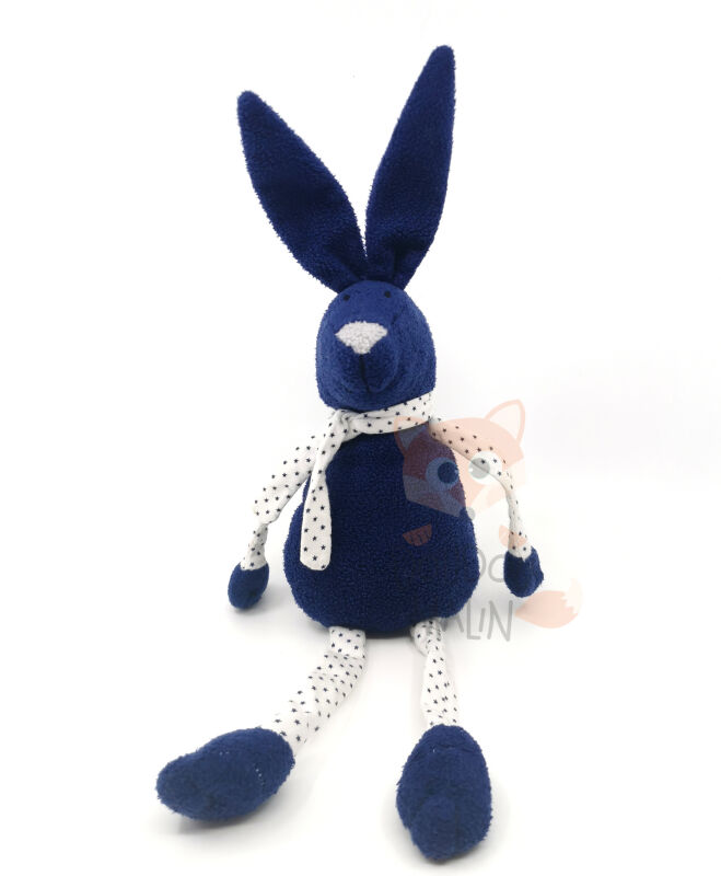  - lapin bleu blanc étoile 30 cm 